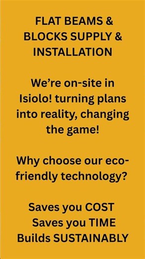 FLAT BEAMS AND BLOCKS INSTALLATION