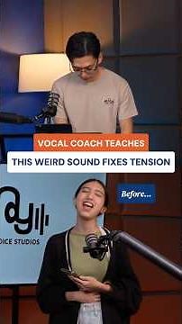 CRAZY VOCAL EXERCISE FIXES TENSION! #vocalcoach #shorts