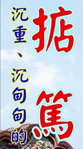 掂篤 (沉重、沉甸甸的) #以茶會友