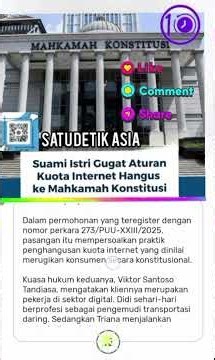 Husband and Wife File Lawsuit Against Job Creation Law at Constitutional Court After Internet Quo...