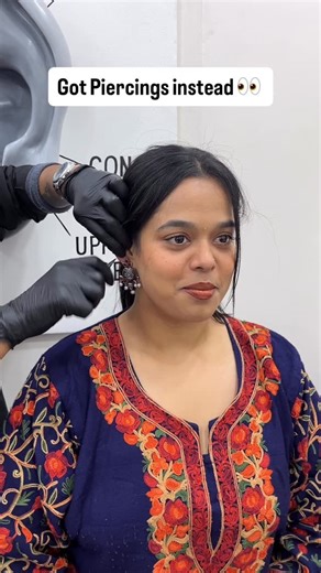 Rupali Gupta on Instagram: "Ye Chatpate piercing karwane ke bad Dard sehna zaroori hai??🥺 [(ear piercing, Indian ear piercing, side helix piercing style, Ethnic cartilage piercing, Unique ear jewelry India, Bugadi piercing Bangalore, INK ATELIER piercings, Stylish ethnic piercings, Festival-ready piercings, Elegant ear piercing ideas, nose piercing, indian, indian aesthetic] #piercing #explore #fyp #nosepiercings #aesthetic"