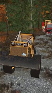 PULING VOLVO FH16 OUT OF THE FOREST WITH SKIDDER! 💪 | Farming Simulator 25 #shorts #farmingsimulator