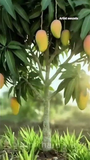 "Puppy worked hard to plant a mango sapling."#puppy