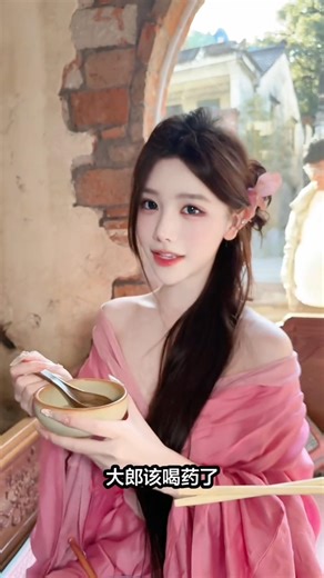 和漂亮女孩吃一顿漂亮饭 #维维子 #美人遗梦 #大郎该喝药了