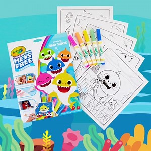 1.9K views · 66 reactions | 麗 Celebrate the start of #SharkWeek with our fin-tastic Baby Shark coloring sets! Swim on over to your favorite retailer and check them out AND come back every day this week for more jaw-some Shark crafts! 麗 | Crayola | Facebook