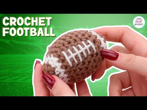 Crochet Football | FREE Pattern to Crochet a Football