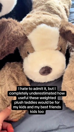 What started as one weighted plush teddy for my eldest, turned into two for my best friends kids then another for my middle boy and then the final one for my youngest. They are all loved so much! #weightedteddy #weightedplushie #anxiety #weighted #tiktokmademebuyit