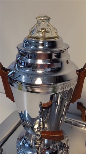 Vintage Farberware Art Deco Electric Percolator Set, Model #115, Percolator, Original Cloth Cord, Brew Rod, Basket, Tray, Cream & Sugar 1930 - Etsy