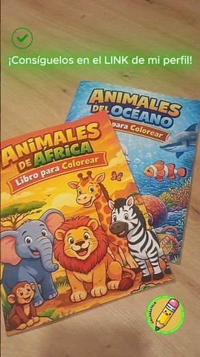 🙌🏼¡Ya están DISPONIBLES!🙌🏼 NUEVOS Libros para colorear animales 🎨