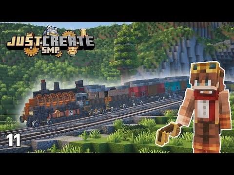 I Built a CARGO TRAIN in Minecraft Create Mod