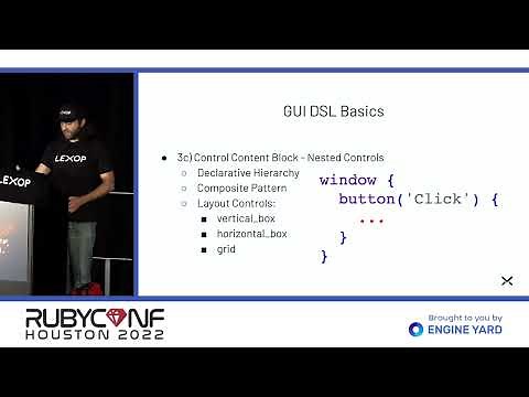 RubyConf 2022: Building Native GUI Apps in Ruby by Andy Maleh