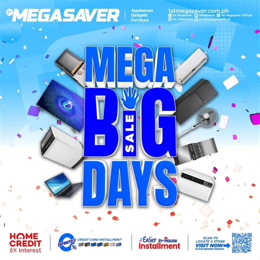 MEGA BIG DAYS is here! Join us at all 1st Megasaver stores from February 12-16, 2025, for incredible deals and huge savings! Don't miss out on the sale event of the year—mark your calendars and get ready to shop till you drop! #MegaBigDays #1stMegasaver #SaleEvent | 1st Megasaver