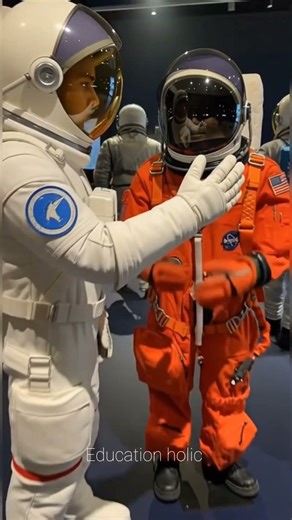 What is the secret behind the different colored spacesuits?