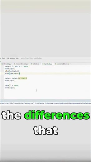 Python Lists vs Tuples Mutability & Adding Elements #python
