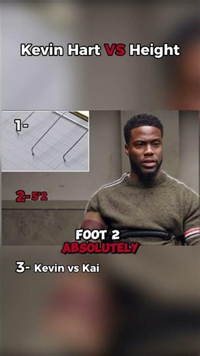 Kevin hart vs Height 😂 #kevinhart #kevinhartfunnymoments #shorts
