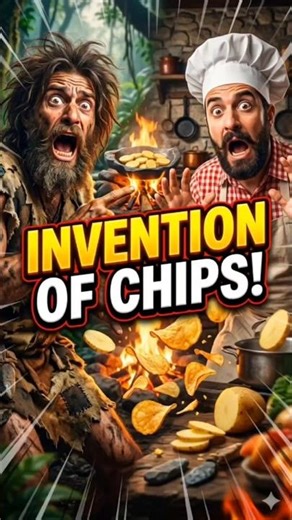 He Got Angry… and Invented Chips! 🍟🔥 #shorts