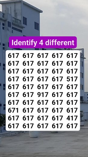 Hard to find 4 different number #puzzle #quiz #brainteaser | VisualBuzz
