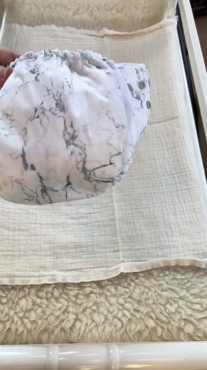 Pocket diaper with a prefold #clothdiapers #reusablediapers #greenmountaindiapers #prefolds #fyp