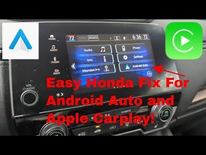 How To Fix Your Honda Android Auto and Carplay Issues in Six Seconds
