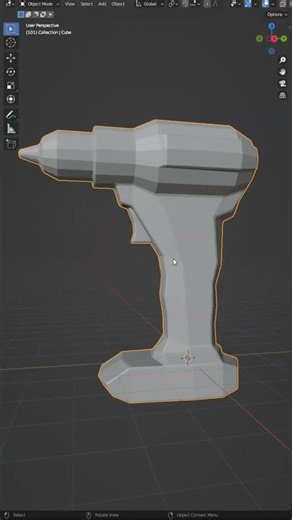 [Power Drill] Blender Low Poly Modeling Day 199/365