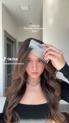 Pamela Anderson Bun Hairstyle Tutorial