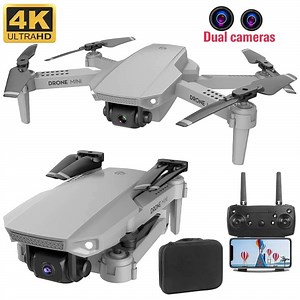 [Hot Item] E88 WiFi Fpv Mini Drone with Dual 4K HD Camera Wide-Angle Lens