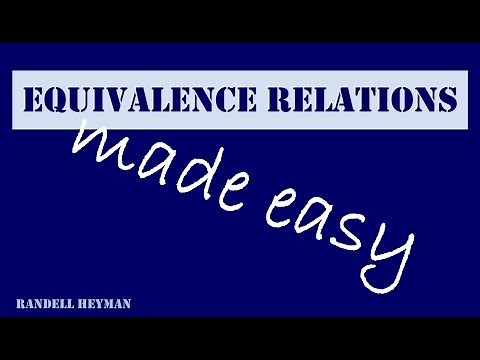 Equivalence relations made easy