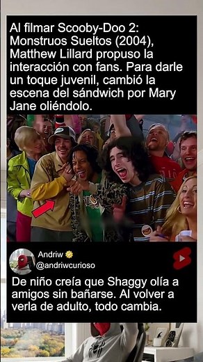 Al filmar Scooby-Doo 2: Monstruos Sueltos (2004), Matthew Lillard propuso la interacción con fans...