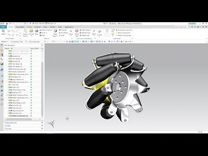 Siemens Nx tutorial Mecanum Wheel | Ilon wheel CAD Design