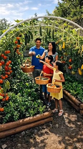 Arch trellis hack that saves your entire garden layout #diy #gardening #space