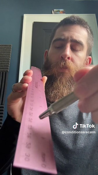 Engaging ASMR with Metal Ruler Visuals