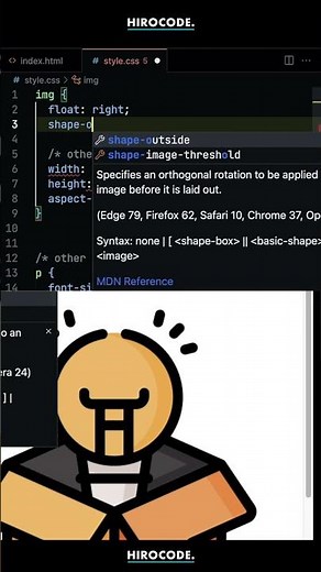 CSSで画像にテキストを回り込ませる方法 #shorts