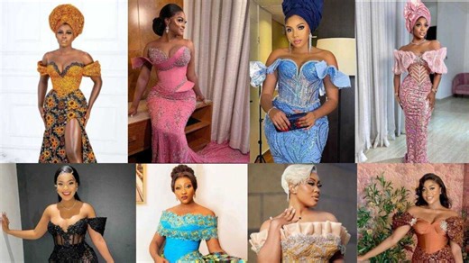 Latest Aso Ebi lace styles for a traditional wedding 2024