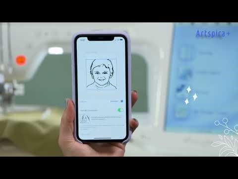 Application Brother Artspira+ - fonction de conversion de portrait en broderie