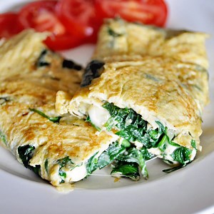 Spinach & Cheese Omelette | Easy Breakfast Recipe | Spain on a Fork