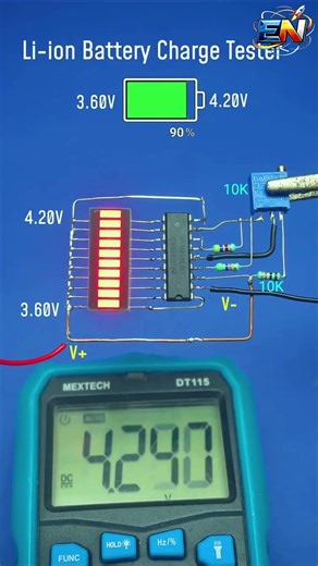 li-ion charge display experiment #shorts #experiment #scienceproject