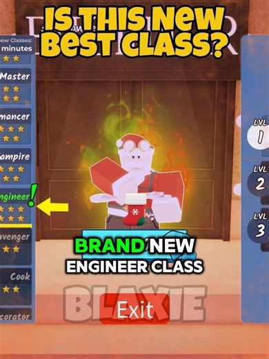 New Engineer is Best Class in 99 nights in the forest ? 🤔 #roblox #blaxieroblox
