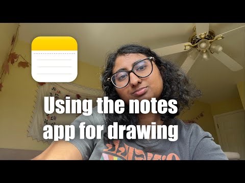 Using notes apps for drawing