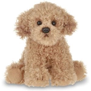 [Hot Item] 25cm Realistic Soft Curly Yellow Plush Lab Toy Cute Labradoodle Stuffed Animal