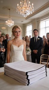 During my wedding, a relative suddenly announced, “The house and the company have already been settled—you’re not included.” The guests began to whisper, but I only smiled and stayed quiet. Just when they thought I had resigned myself to it, I set a folder down and said, “Before we go any further, I think everyone should read this first.” The entire room went cold. Part One: The Announcement That Should Never Have Been Made At my father’s funeral, the air was thick with incense, lilies, and unsp