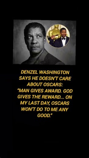 Denzel Washington: Eternal Rewards vs. Hollywood Awards #usa #viral