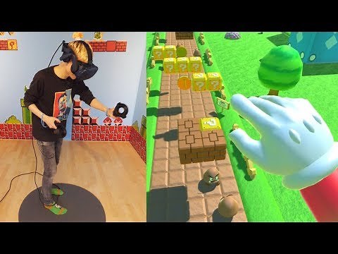 BECOME SUPER MARIO IN VIRTUAL REALITY! | Super Mario Bros VR (HTC Vive Pro + Proximat Gameplay)