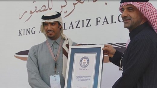 Behind the scenes at the world’s largest falcon race