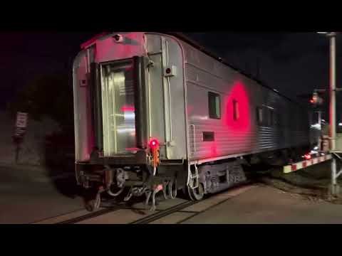 NB 2 car Bnsf track measurement/geo train on the river sub at Shrewsbury heading into Lindenwood