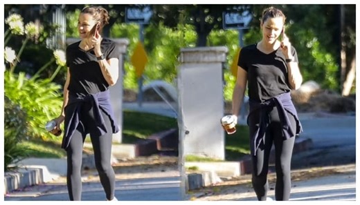 Jennifer Garner looks stunning as she steps out for morning stroll