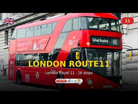 🇬🇧 London's Free Sightseeing Bus: Route 11 in 3D | Westminster · Big Ben · Chelsea