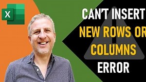 Excel Can't Insert New Cells Because it Would Push Non-Empty Cells Off the End of the Worksheet