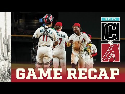 Guardians vs. D-backs Game Highlights (8/19/25) | MLB Highlights | Arizona Diamondbacks