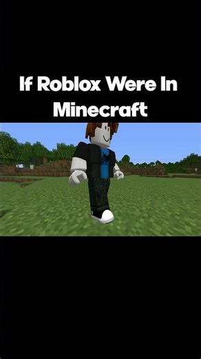 If ROBLOX Were In MINECRAFT #minecraft #minecraftmemes