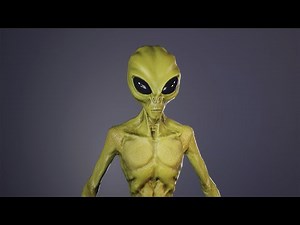 Alien 3d model Unreal Engine 5 preview